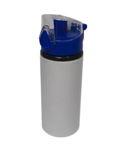 PACHON DE ALUMINIO BLANCO CON TAPA AZUL Y PROTECTOR TRANSPARENTE