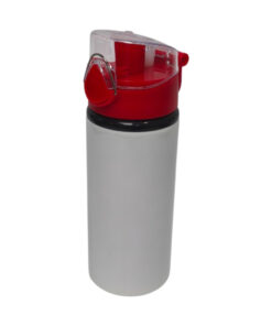 PACHON DE ALUMINIO BLANCO CON TAPA ROJA Y PROTECTOR TRANSPARENTE