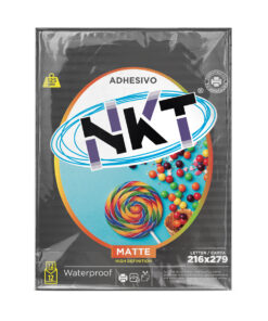 PAQUETE DE 12 HOJAS ADHESIVAS MATTE NKT