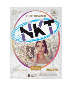 PAQUETE DE 20 HOJAS FOTO BRILLANTE NKT