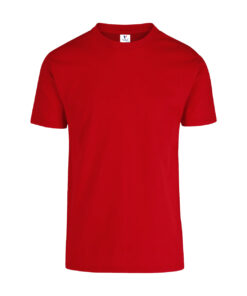 PLAYERA PESO COMPLETO CUELLO REDONDO MANGA CORTA COLOR ROJO TALLA S