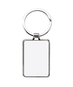 LLAVERO SUBLIMABLE DE METAL RECTANGULAR CON ESQUINAS SUAVES