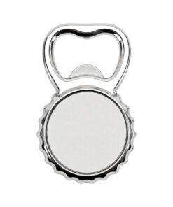DESTAPADOR MAGNETICO DE METAL COLOR PLATEADO